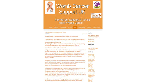 Sex and Relationships after Womb Cancer - Womb Cancer Support UK