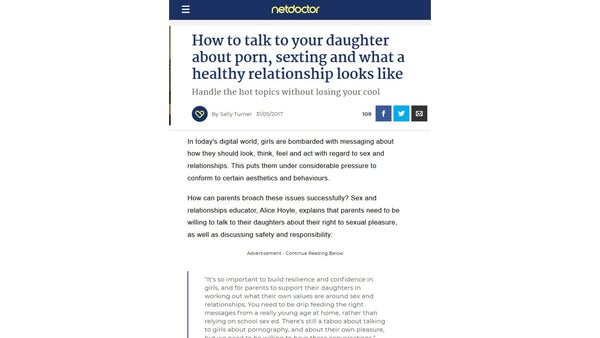 How to Talk to Daughters about Porn, Sexting and What a Healthy Relationship looks like - NetDoctor
