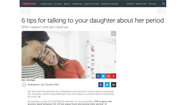 6 Tips for Talking to your Daughter about her period - NetDoctor