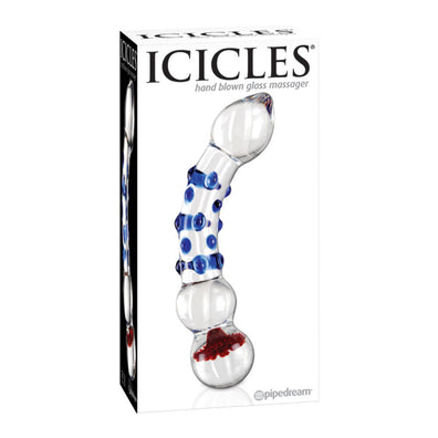 Icicles No 18 G-spot Curve Glass Dildo