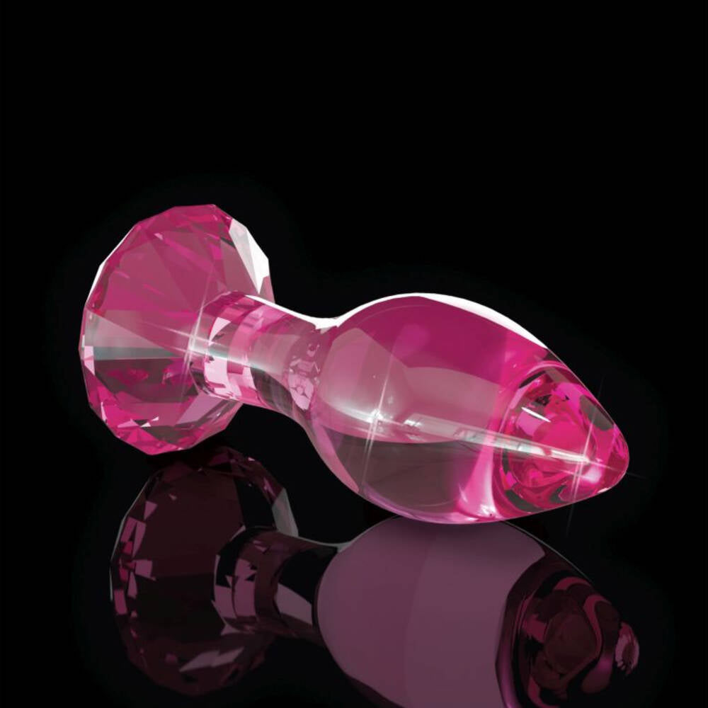 Icicles No 79 Pink Glass Crystal Anal Plug