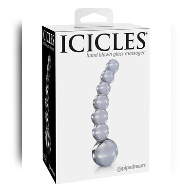 Icicles No 66 Small Beaded Glass Dildo