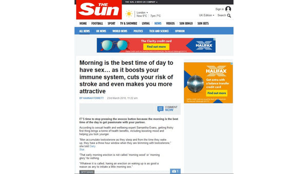 Morning is the Best Time to have sex - The Sun