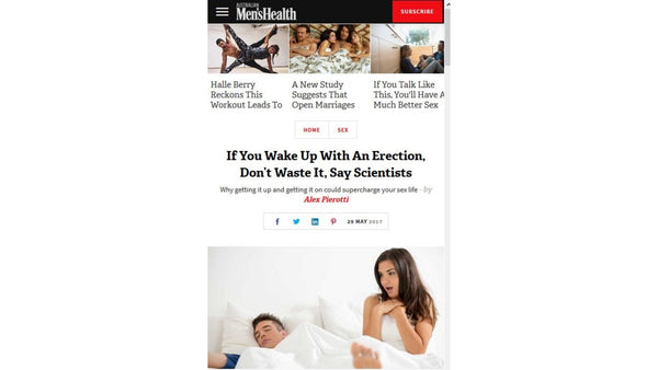 If You Wake Up With An Erection, Don’t Waste It, Say Scientists -  Australian Mens Health