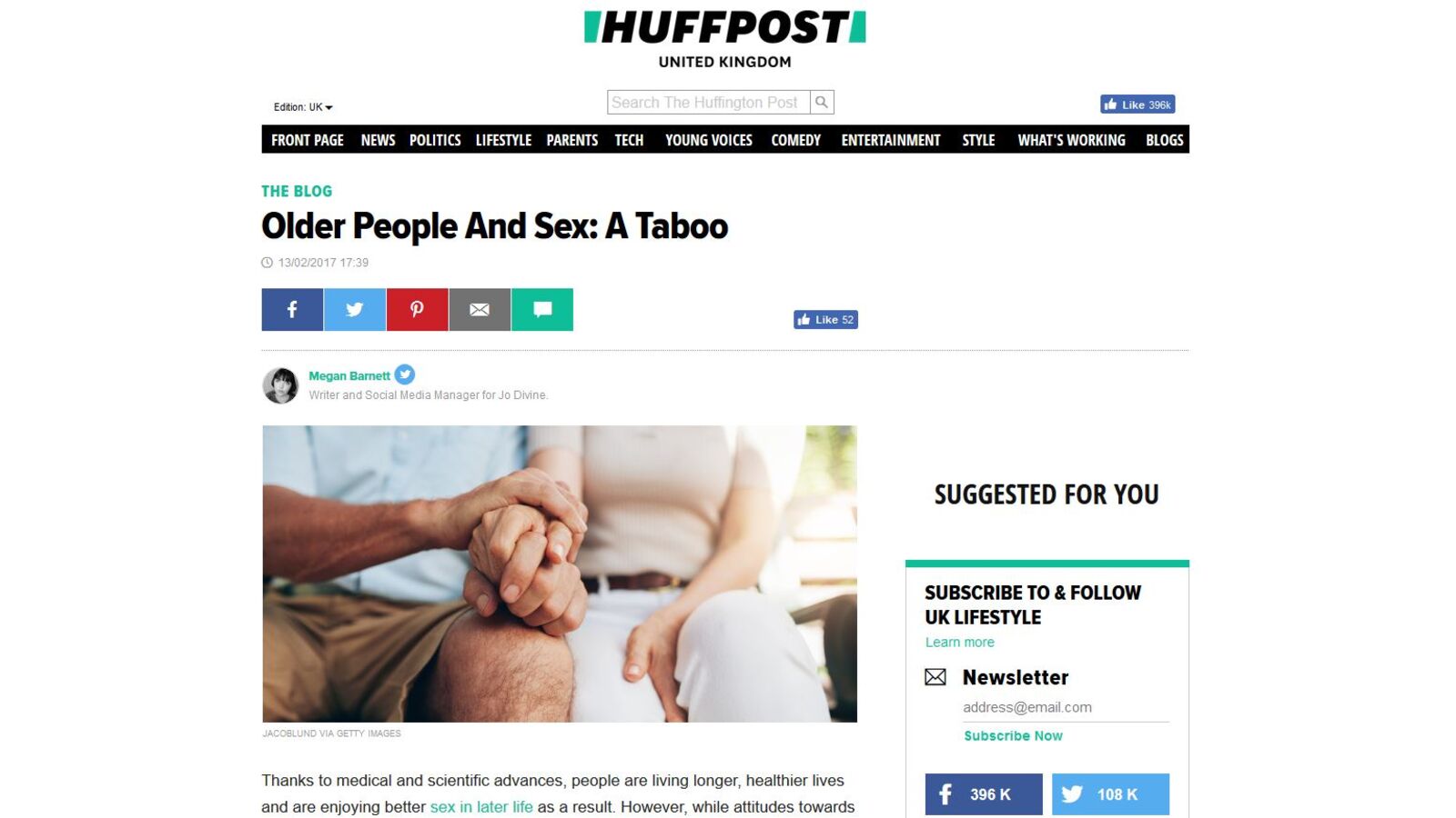 Older People and Sex - A Taboo - The Huffington Post