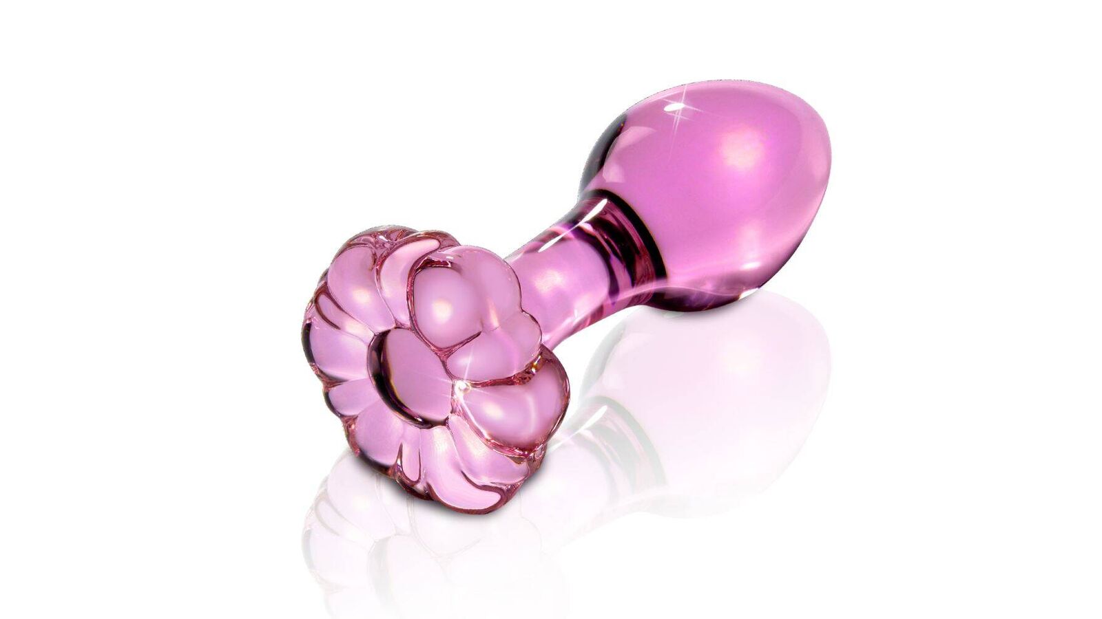 Icicles No 48 Pink Glass Anal Plug