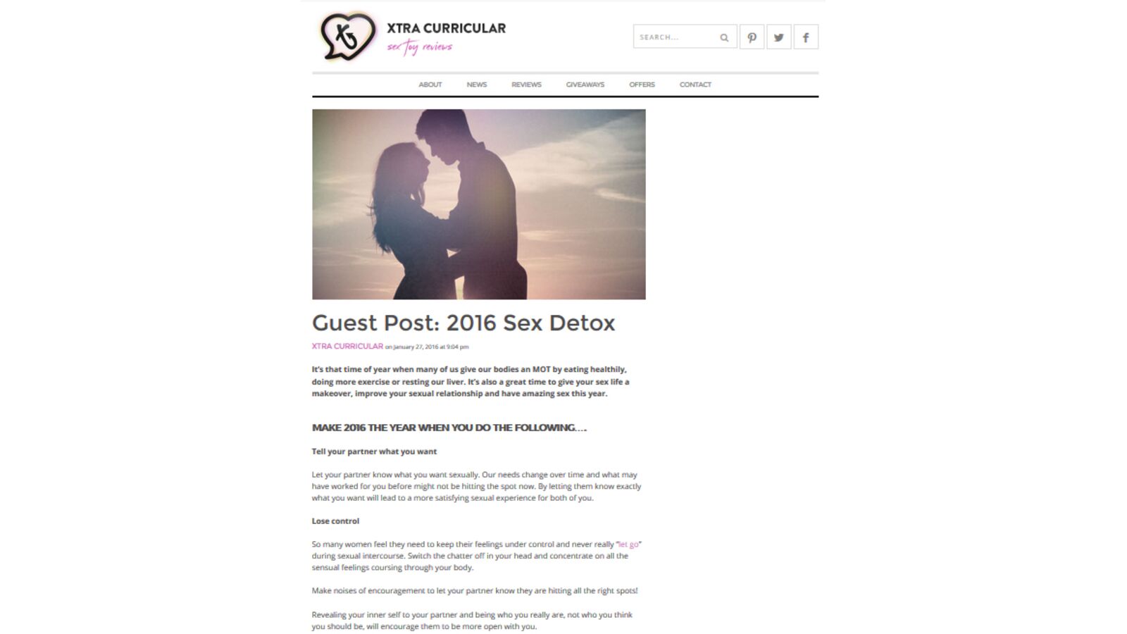 2016 Sex Detox - Xtracurricular