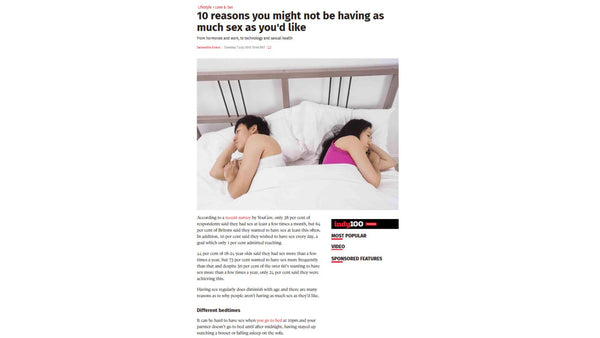 Ten reasons why you might not be having as much sex as you'd like - The Independent