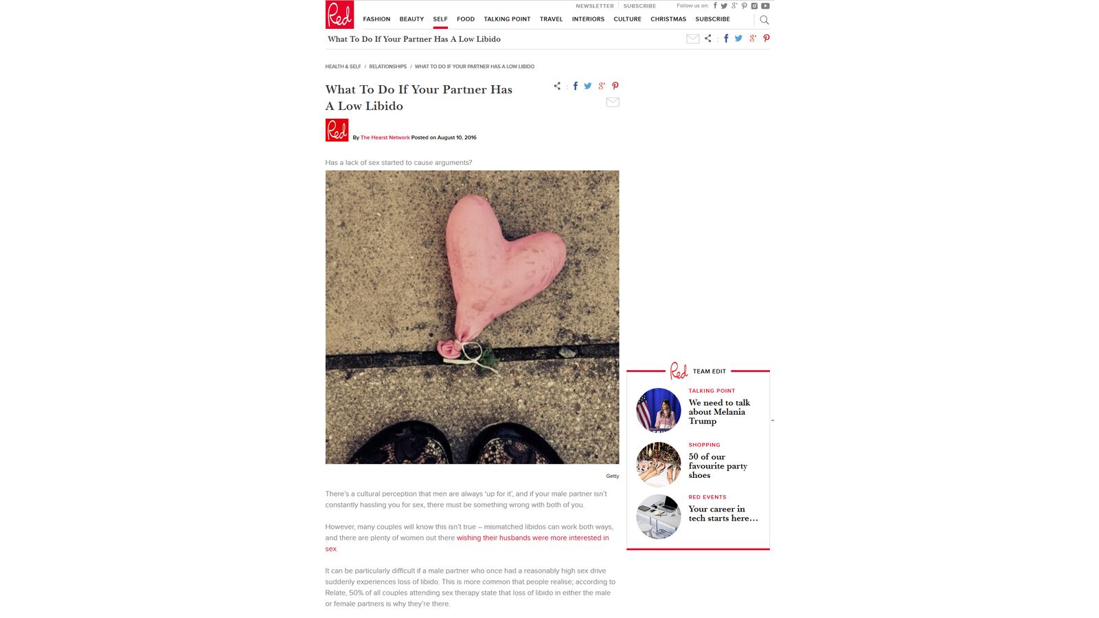 What to do if your partner has a low libido -Red Magazine online