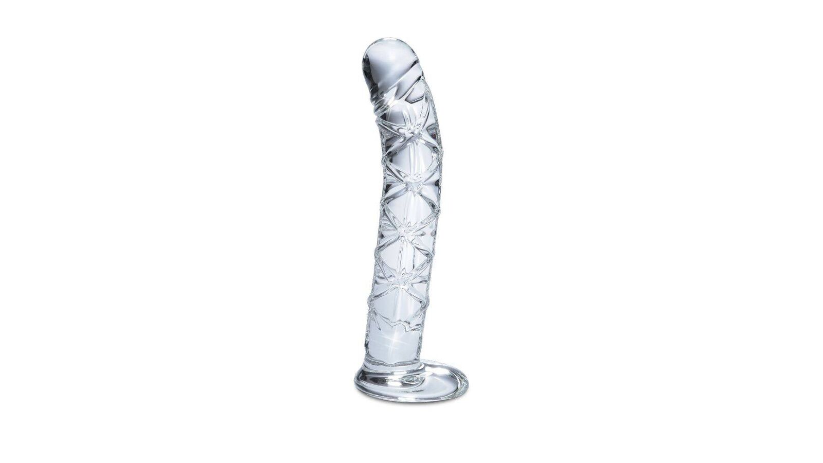 Icicles No 60 Textured Realistic Glass Dildo