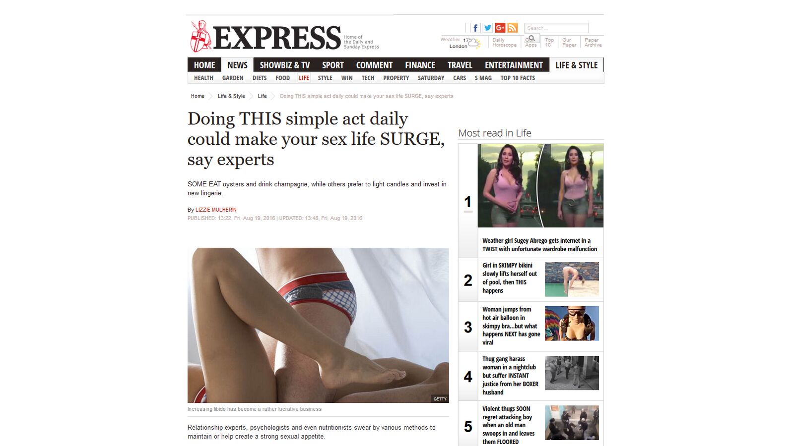 Doing this Simple Act Daily will make your Sex Life surge - Daily Express
