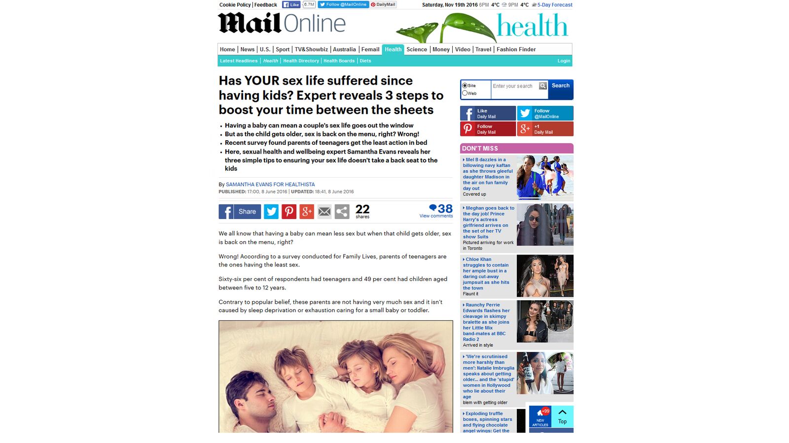 Has your Sex Life suffered since having children - Daily Mail