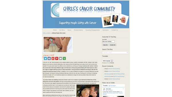 Getting physical after cancer - Chris' Cancer Community