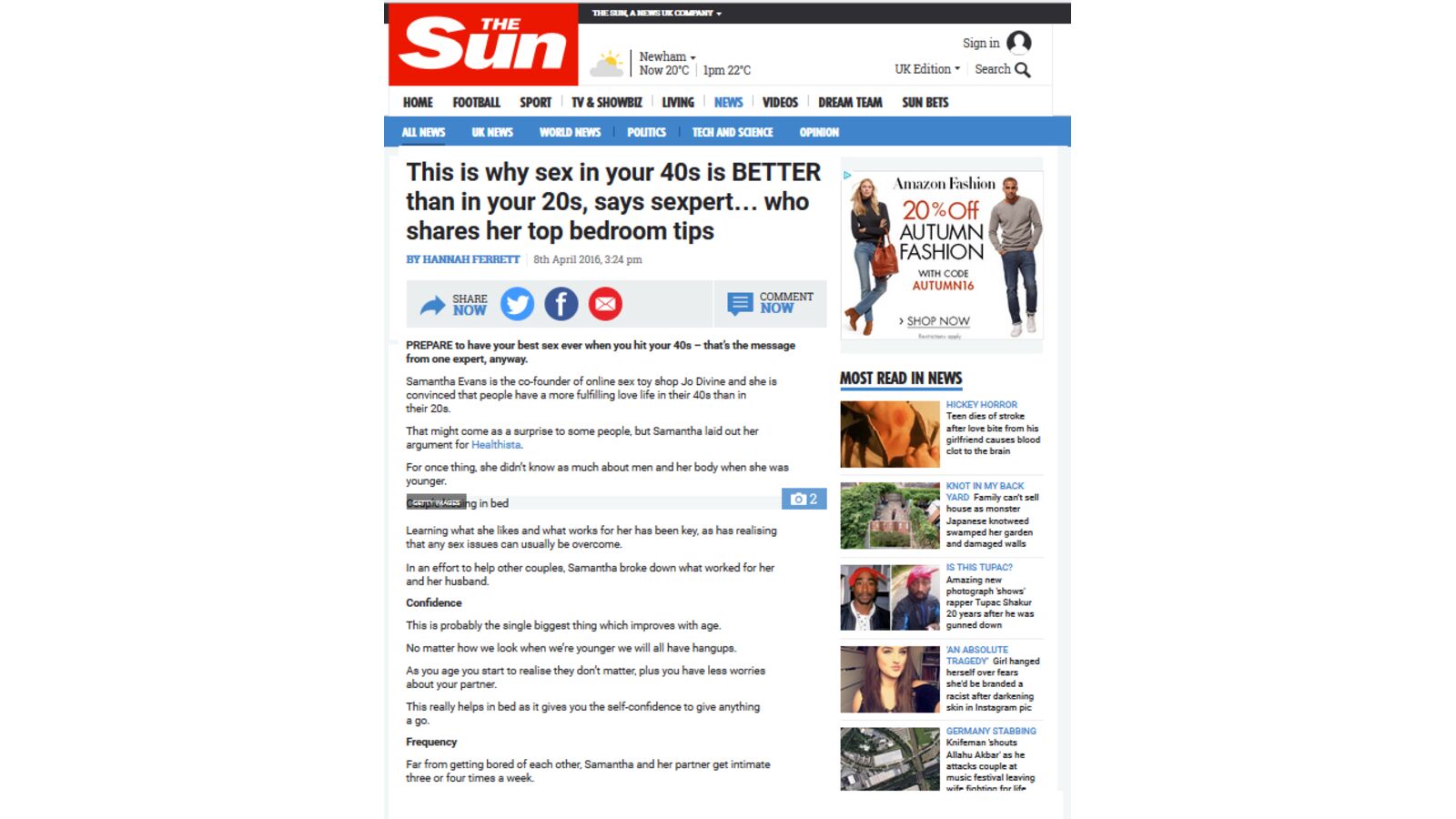 This is why sex in your 40's is better than in your 20's - The Sun