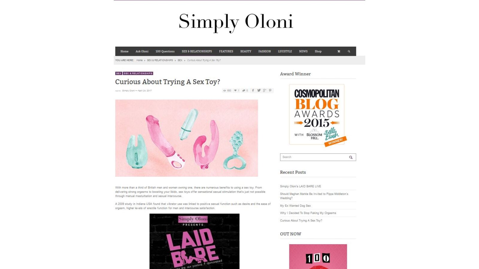 Curious about Trying a Sex Toy? - Simply Oloni