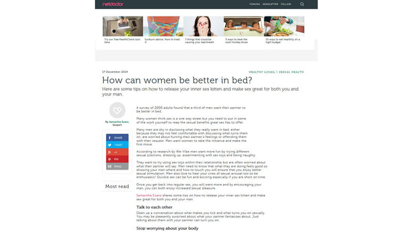 How can Women be Better in Bed - NetDoctor