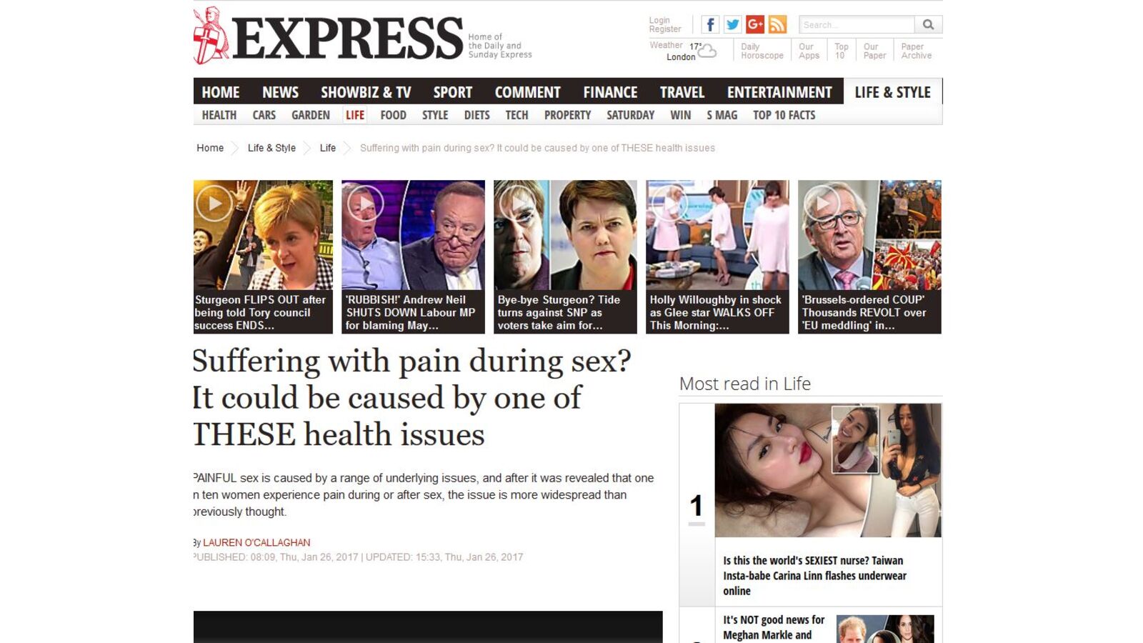 Suffering with Pain during Sex- It may be one of these Health Issues - Daily Express
