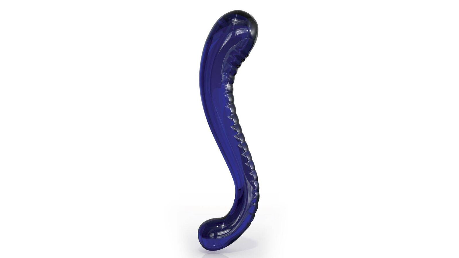 Icicles No 70 Blue Glass Wand Dildo