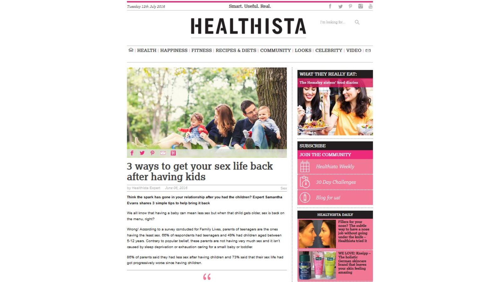 3 ways to get your sex life back after having kids- Healthista