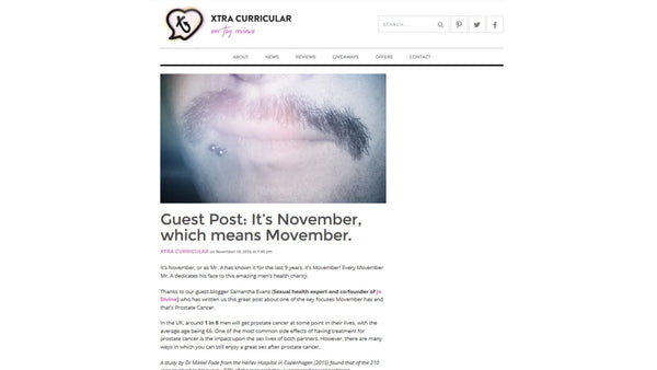 It's November which means Movember - Xtracurricular