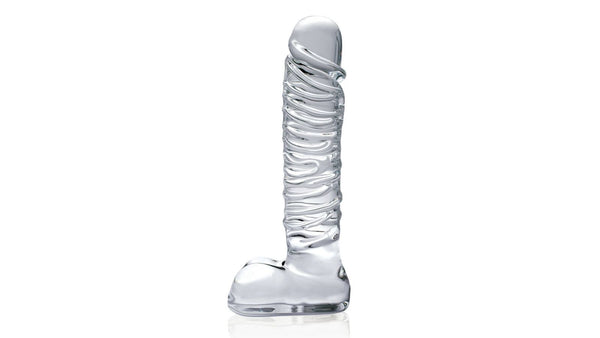 Icicles No 63 Large Clear Realistic Glass Dildo