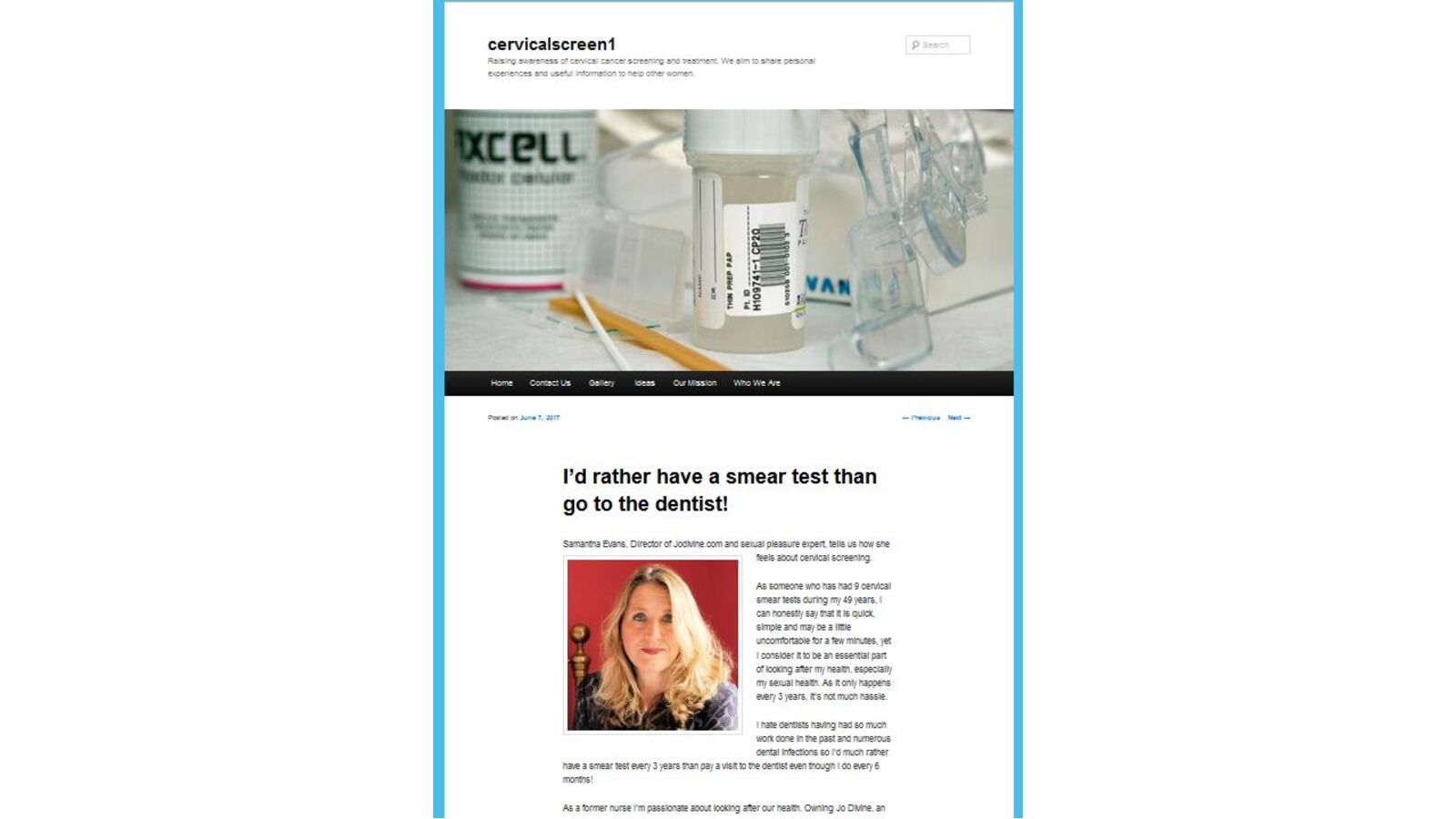 I'd rather have a smear test than go to the dentist - Cervical Screening 1