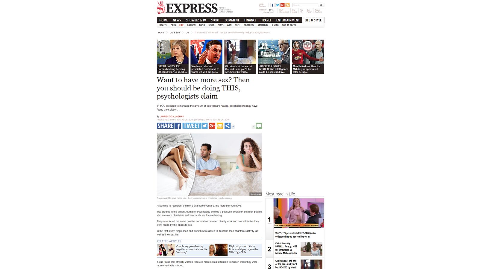 Want to have more sex? You need to do this - Daily Express