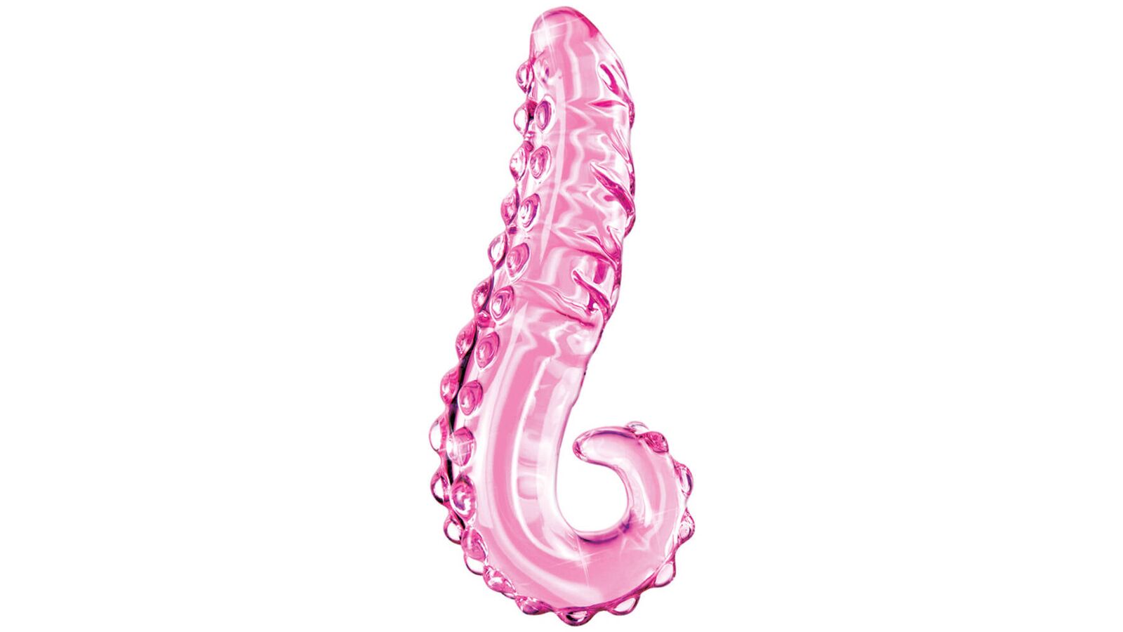 Icicles No 24 Pink Tentacle Glass Dildo