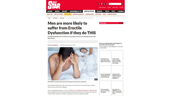 Men are more likely to suffer from Erectile Dysfunction if they do this - Daily Star