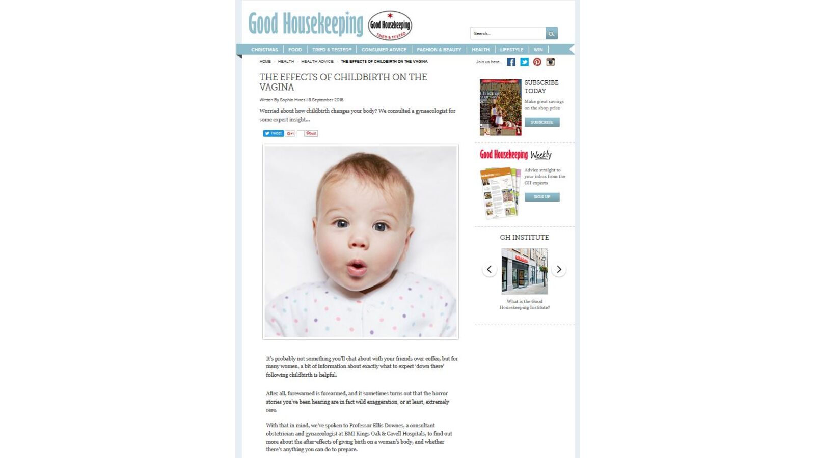 Effects of Childbirth on the Vagina - Good Housekeeping