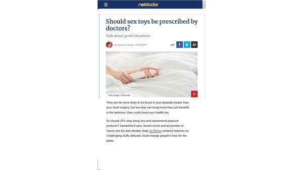 Should Sex Toys Be Prescribed By Doctors? - NetDoctors