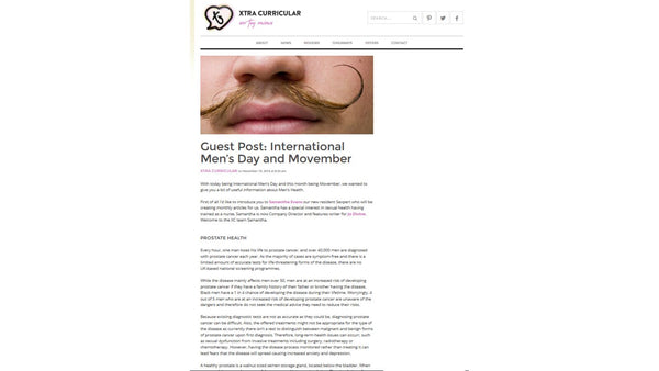 International Mens Day and Movember - Xtracurricular