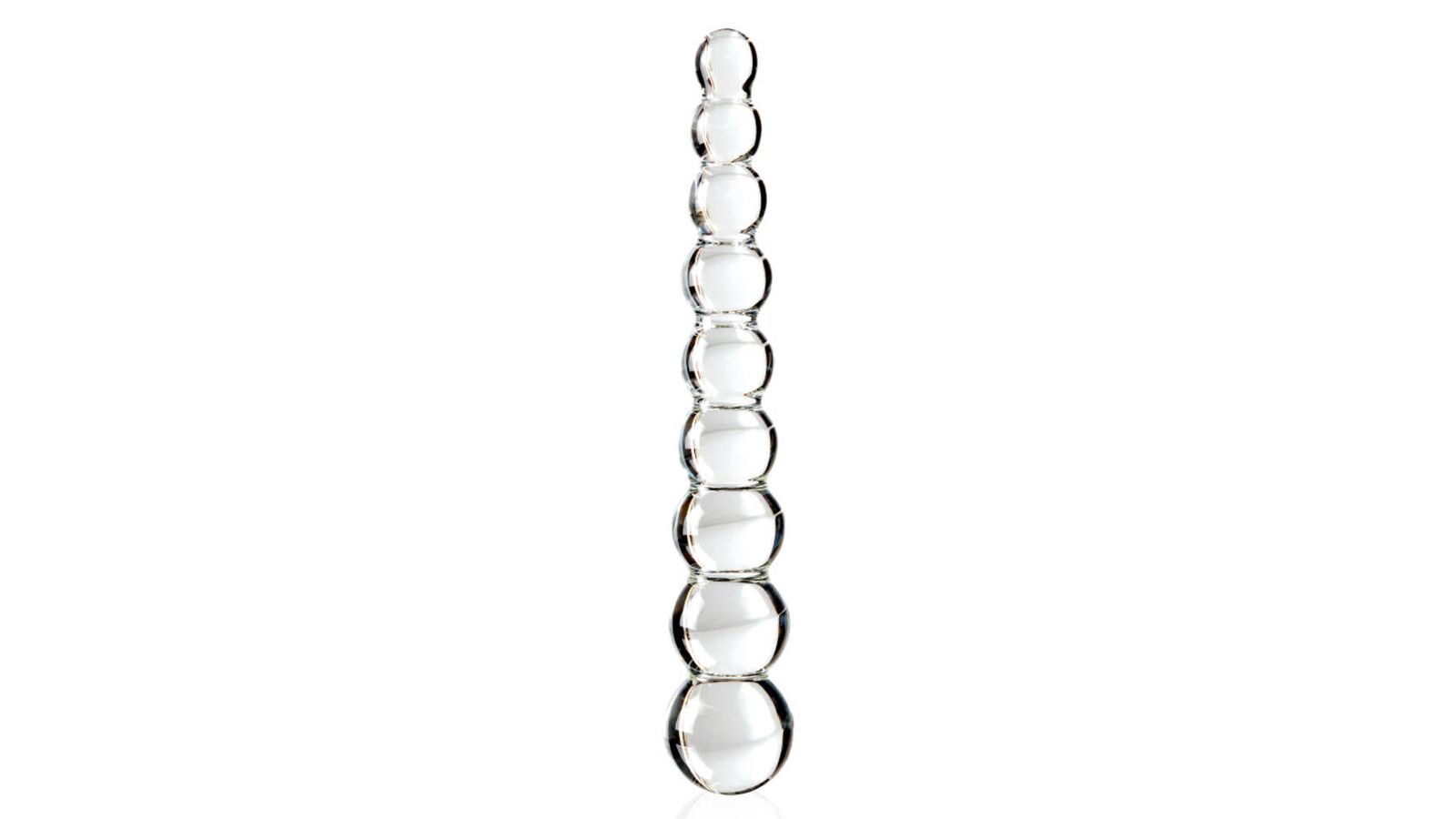Icicles No 2 Clear Bumped Glass Dildo