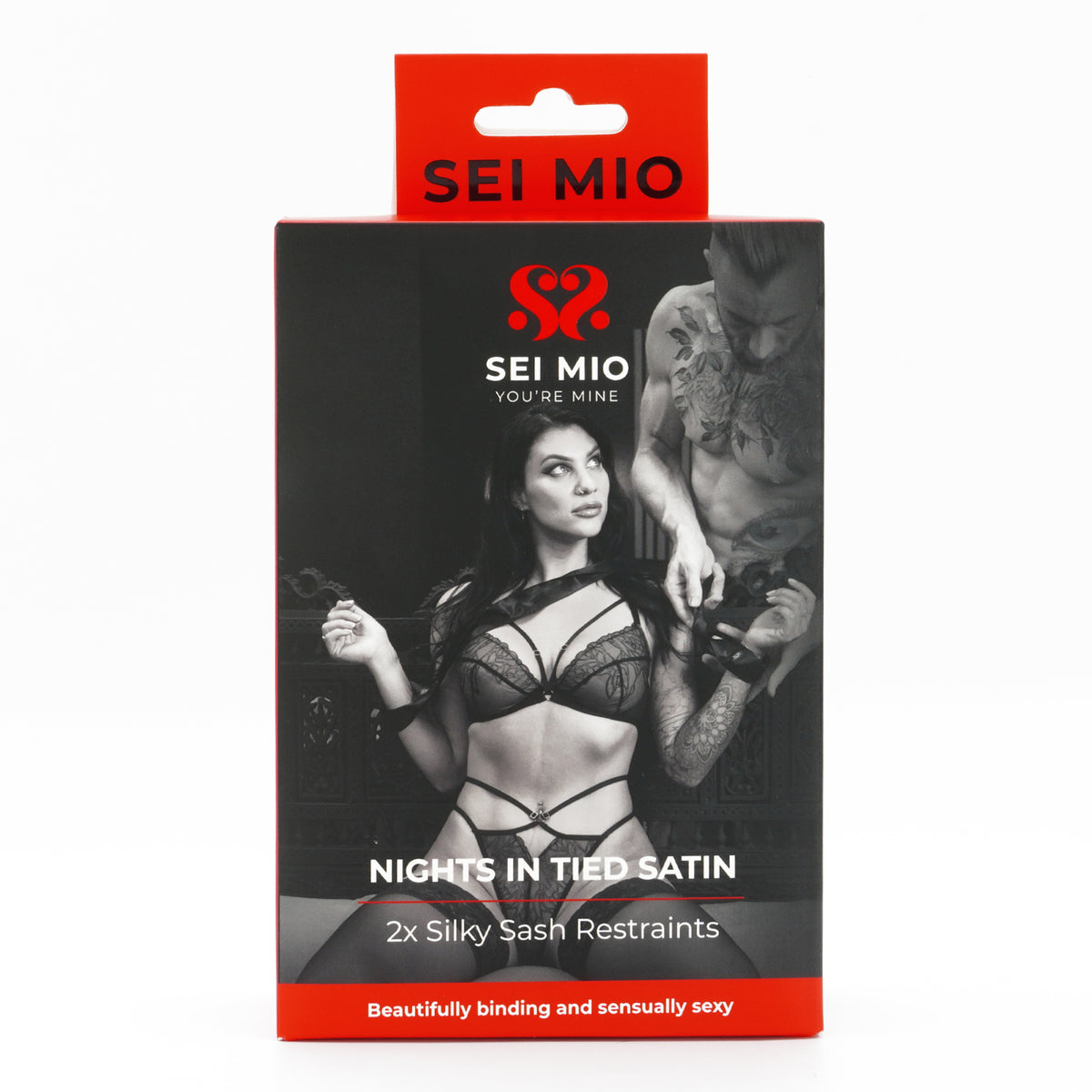 Sei Mio Nights in Tied Satin Silk Sash Restraints