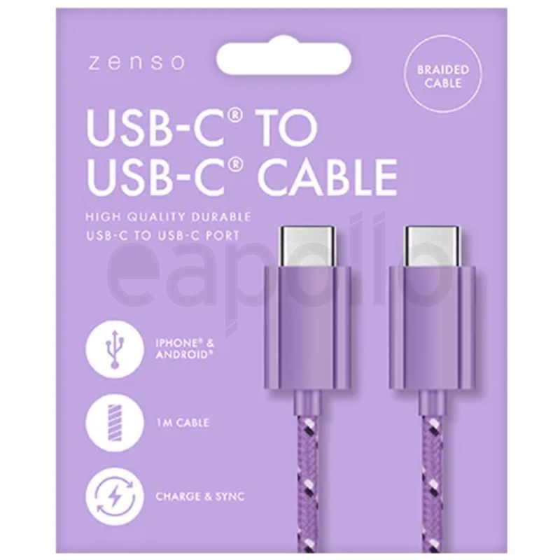 Zenso Braided Cable USB-C to USB-C Cable