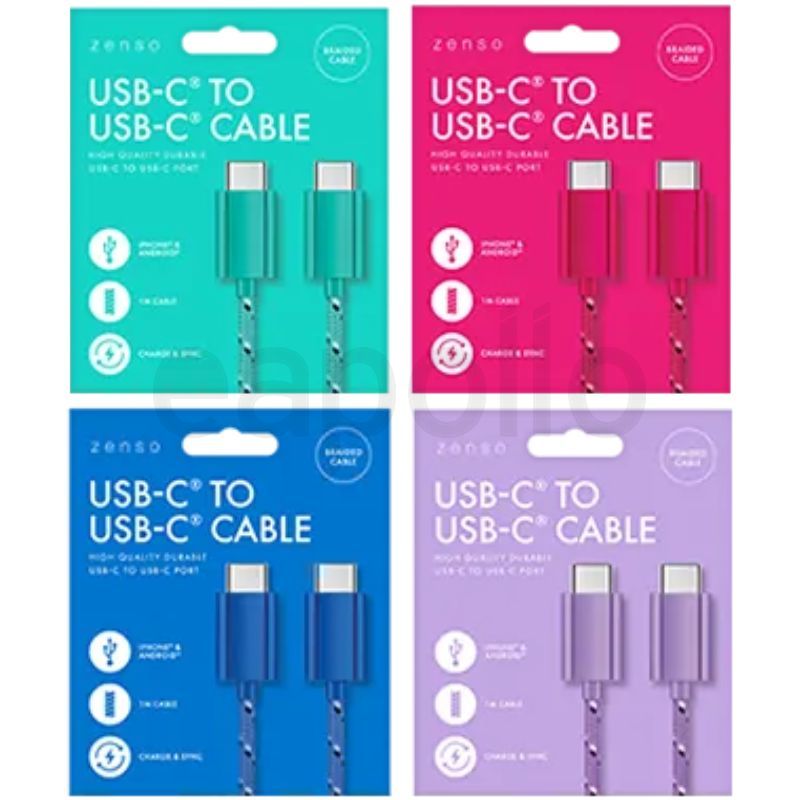 Zenso Braided Cable USB-C to USB-C Cable