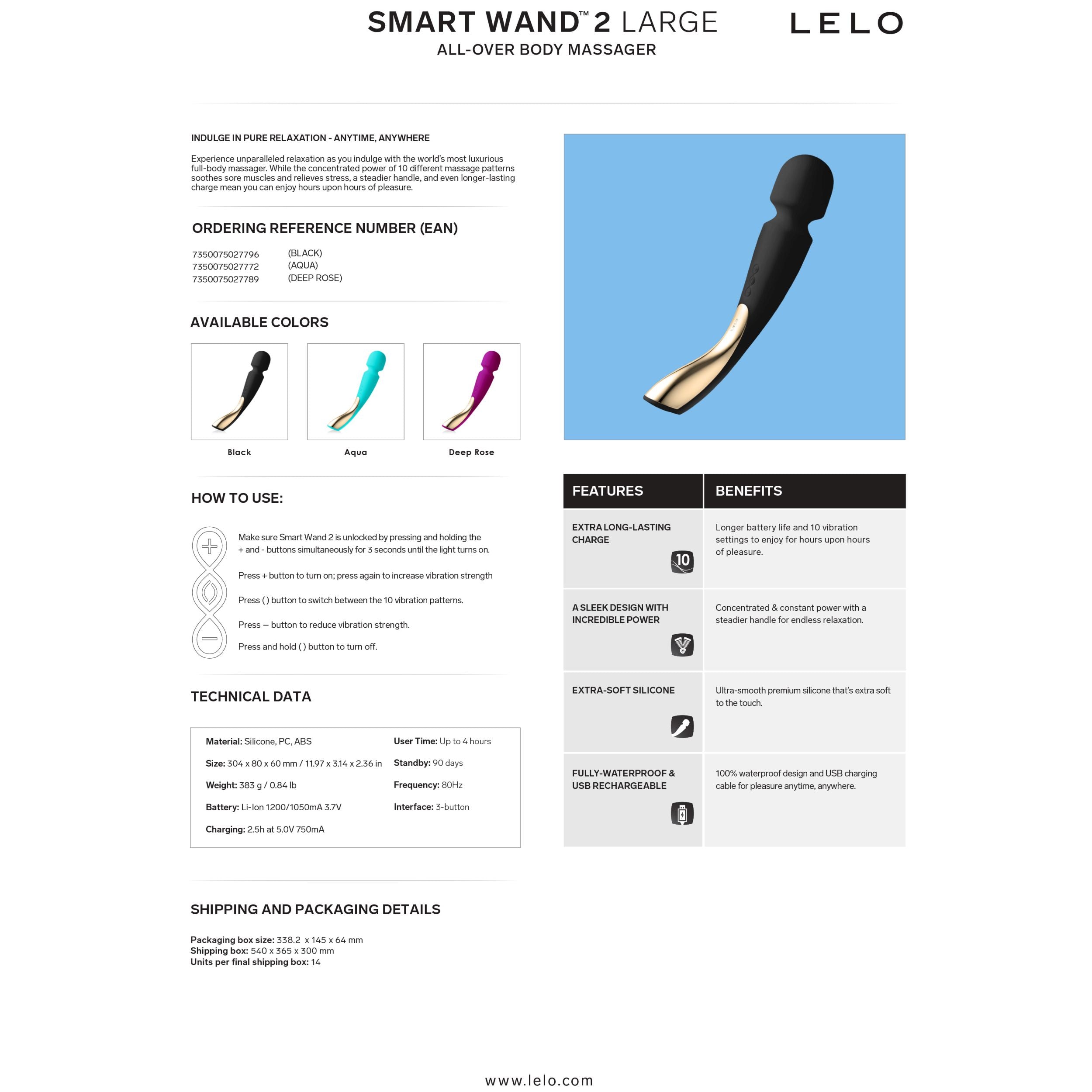 LELO Smart Wand 2 Large