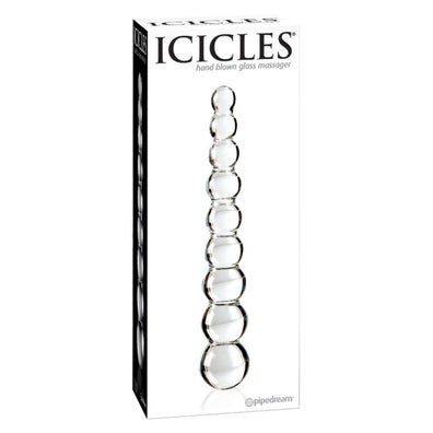 Icicles No 2 Clear Bumped Glass Dildo
