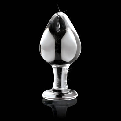 Icicles No 25 Fat Clear Glass Dildo Butt Plug