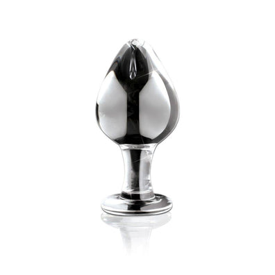 Icicles No 25 Fat Clear Glass Dildo Butt Plug