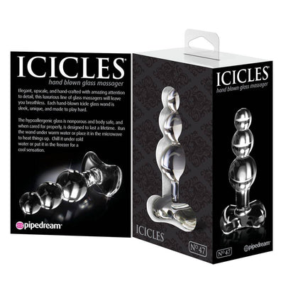 Icicles No 47 Beaded Glass Anal Plug