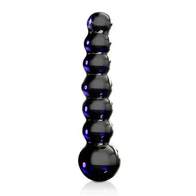 Icicles No 51 Beaded Blue Glass Dildo