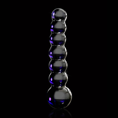 Icicles No 51 Beaded Blue Glass Dildo