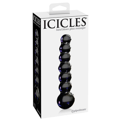 Icicles No 51 Beaded Blue Glass Dildo