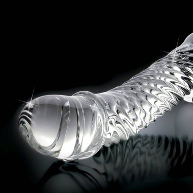 Icicles No 61 Textured Realistic Glass Dildo