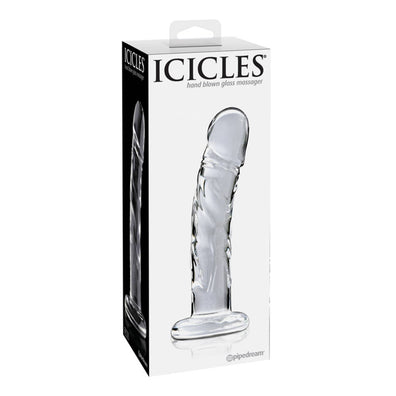 Icicles No 62 Clear Realistic Glass Dildo