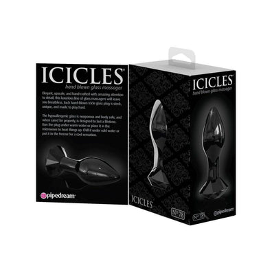 Icicles No 78 Dark Glass Crystal Anal Plug