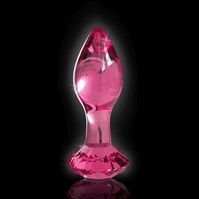 Icicles No 79 Pink Glass Crystal Anal Plug