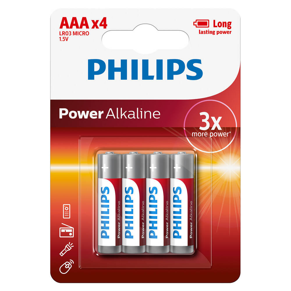 Philips AAA Batteries 4 Pack