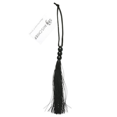 Sex And Mischief Small 10 Inch Silicone Whip - Black